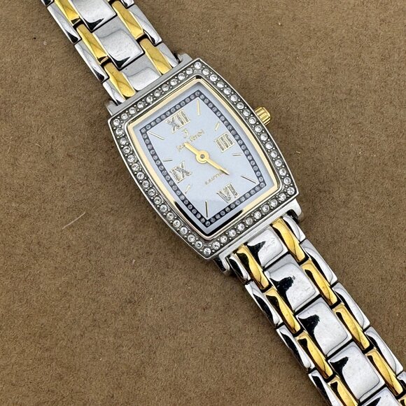 Vintage Jean Fendi Gold and Stainless Steel Crystal Bezel Swiss Made Watch - Picture 6 of 10